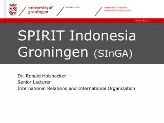 SPIRIT Indonesia Groningen ( SInGA )