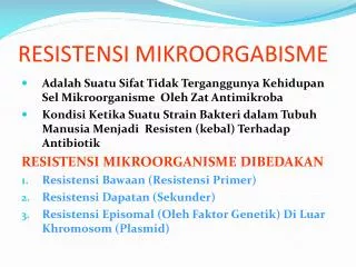resistensi mikroorgabisme