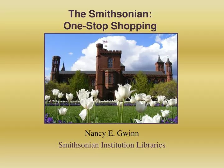the smithsonian one stop shopping