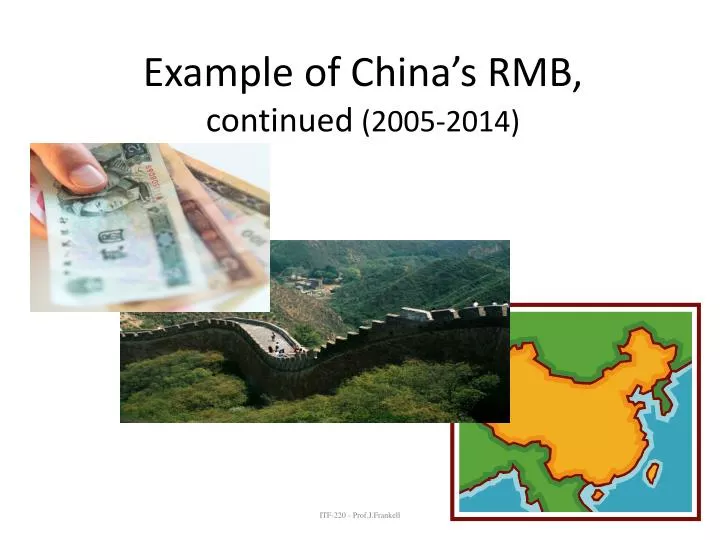 e xample of china s rmb continued 2005 2014