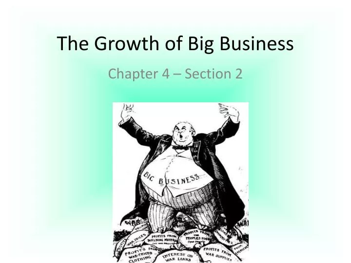 the growth of big business