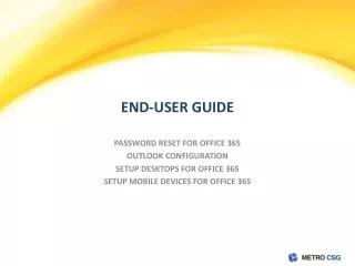 END-USER GUIDE