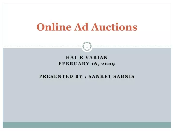 online ad auctions