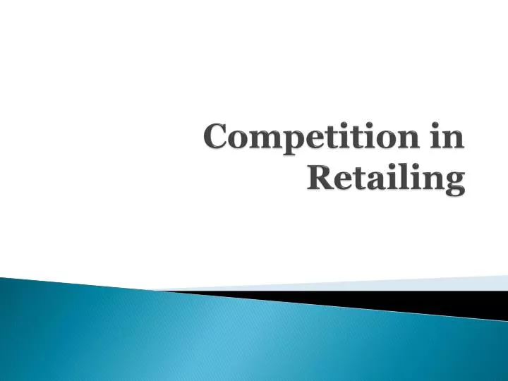 competition in retailing