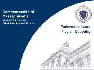 Performance-based Program Budgeting