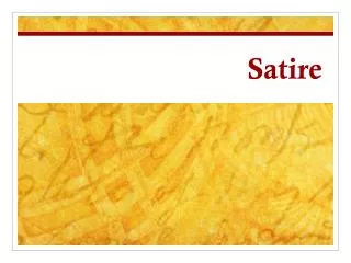 satire