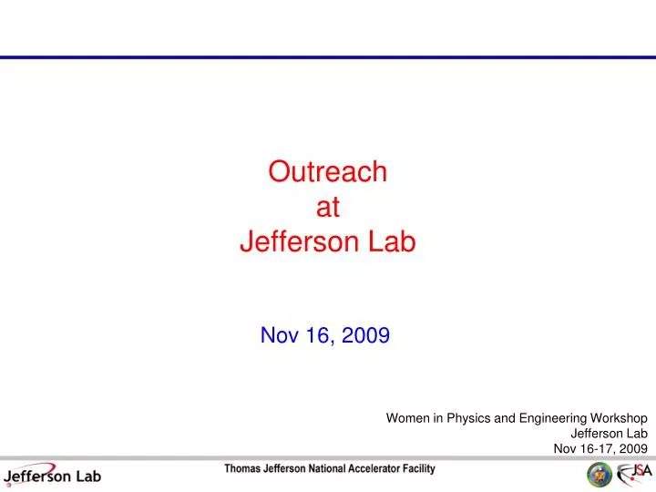 outreach at jefferson lab