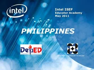 Intel ISEF Educator Academy May 2011