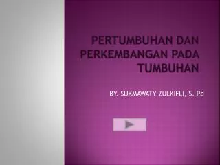 PPT - Pertumbuhan Dan Perkembangan PowerPoint Presentation, Free ...