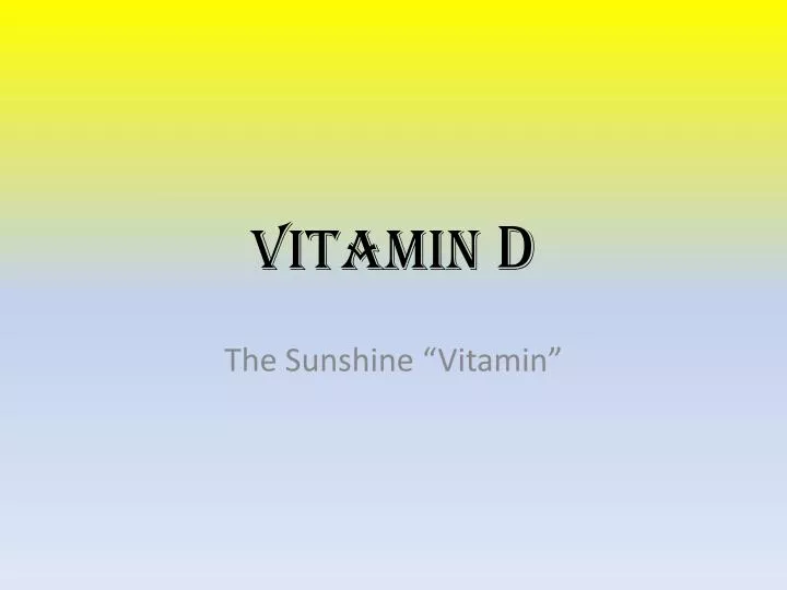 vitamin d