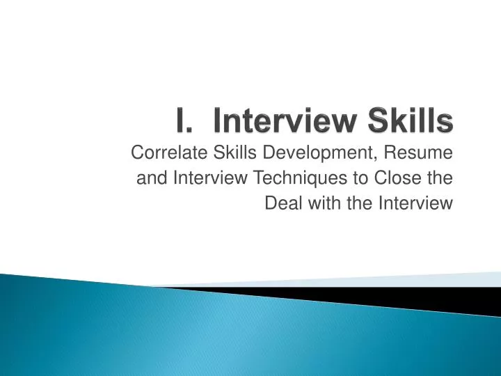 i interview skills