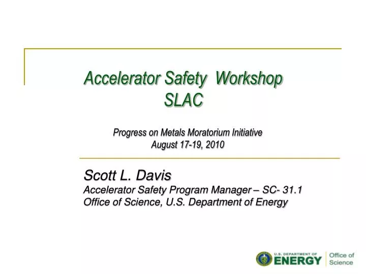 accelerator safety workshop slac