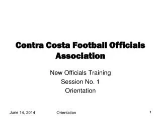Contra Costa Football Officials Association