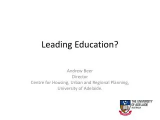 Leading Education?