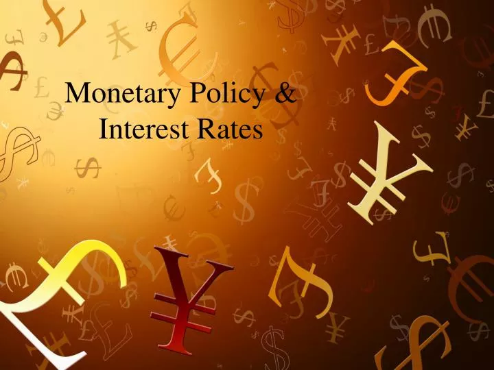 monetary policy interest rates