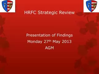 HRFC Strategic Review