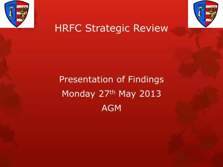 hrfc strategic review