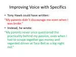 Enhancing Writing with Specific Details - slide 1