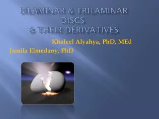 Bilaminar &amp; trilaminar Discs &amp; Their Derivatives