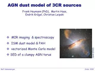 AGN dust model of 3CR sources