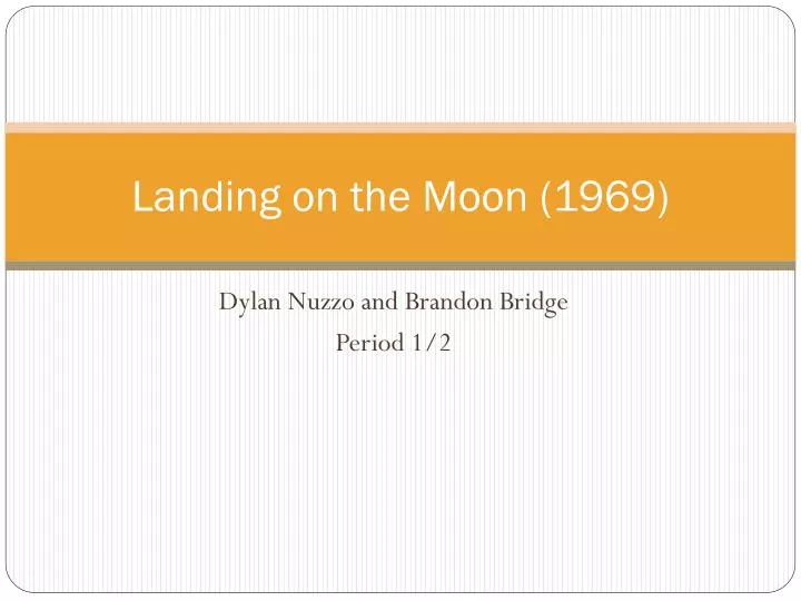 landing on the moon 1969