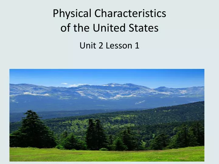 physical characteristics of the united states