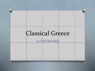 Classical Greece