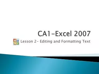 CA1-Excel 2007
