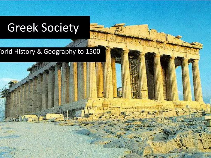 greek society