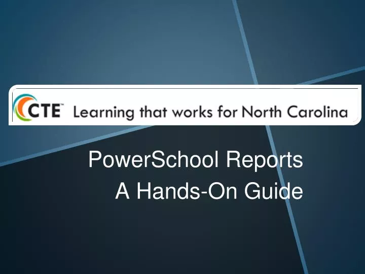 powerschool reports a hands on guide