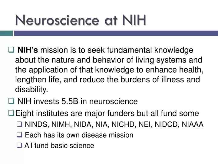 neuroscience at nih