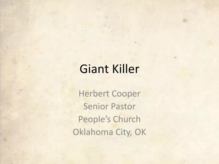giant killer