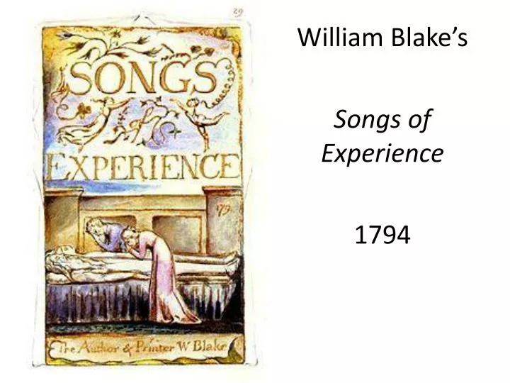 william blake s songs of experience 1794
