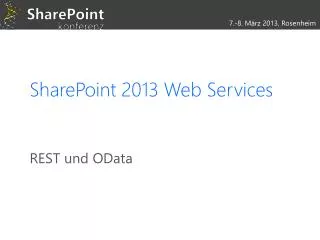 sharepoint 2013 web services