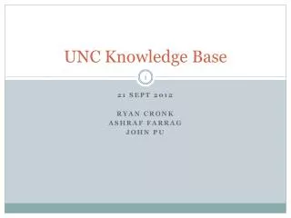 UNC Knowledge Base