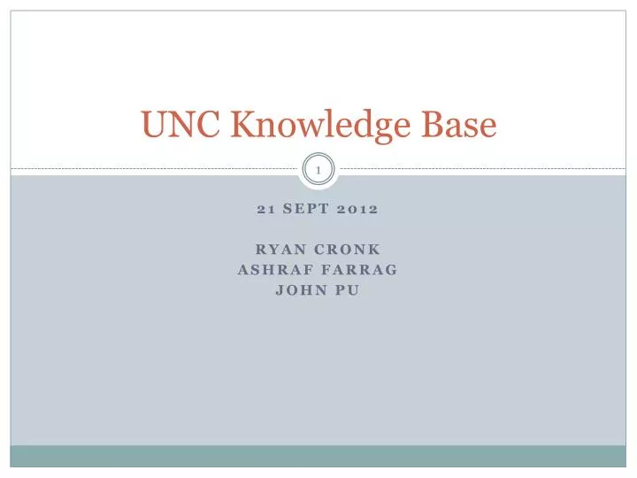 unc knowledge base