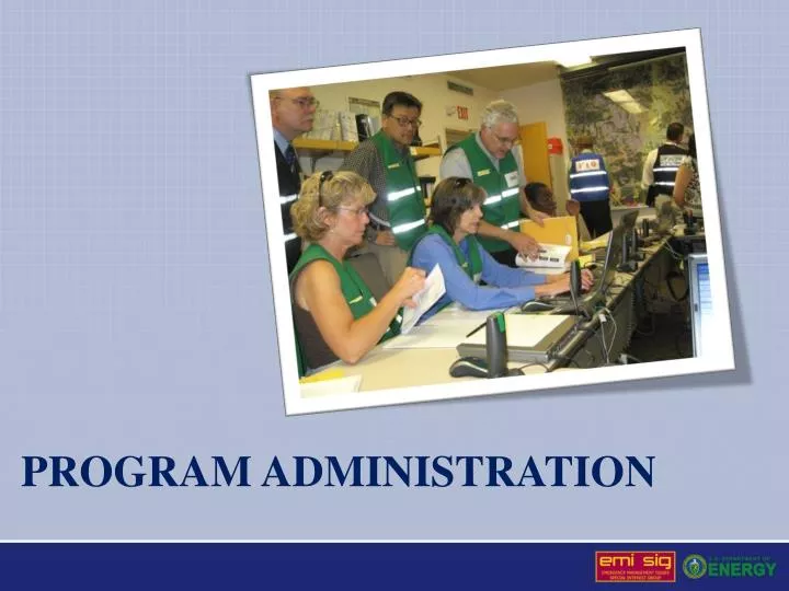 program administration