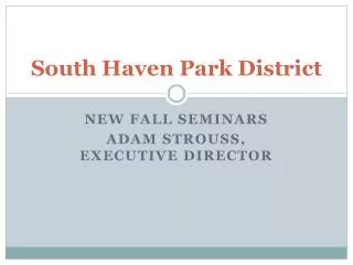 South Haven Park District