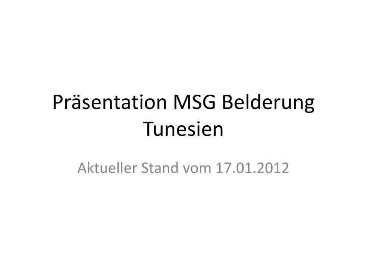 pr sentation msg belderung tunesien