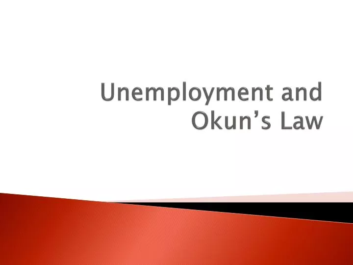 unemployment and okun s law