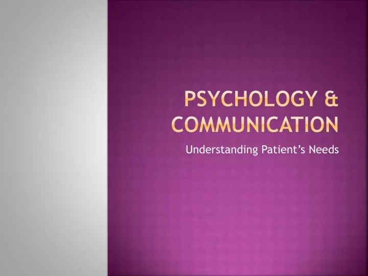 psychology communication