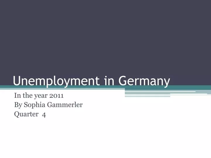 unemployment in germany