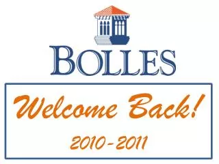 Welcome Back! 2010-2011