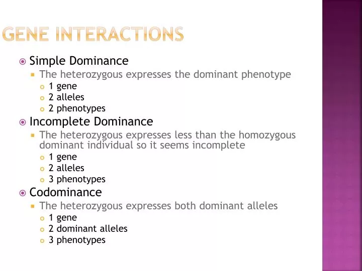 gene interactions