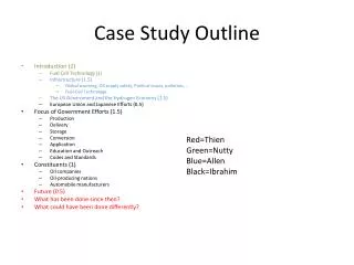 Case Study Outline