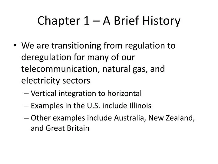 chapter 1 a brief history