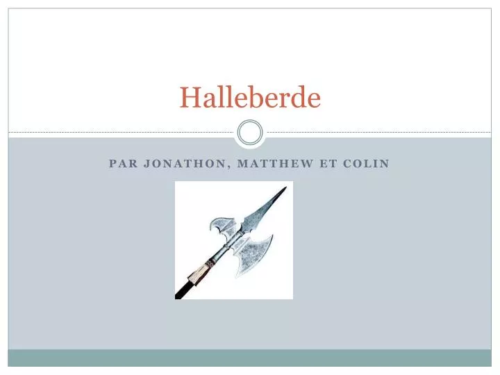 halleberde