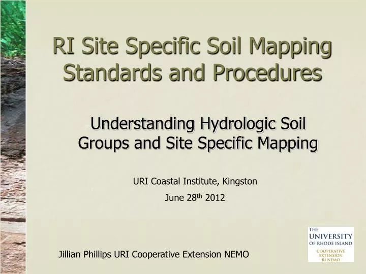 ri site specific soil mapping standards and procedures