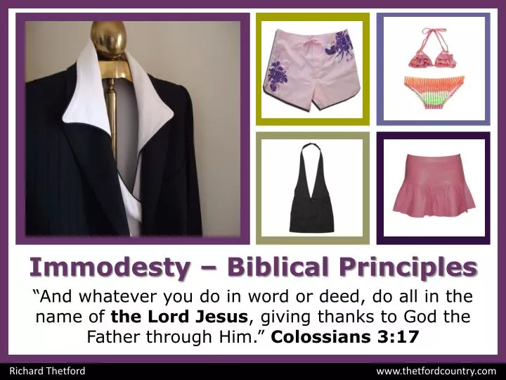immodesty biblical principles