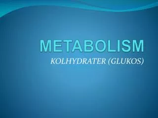 metabolism